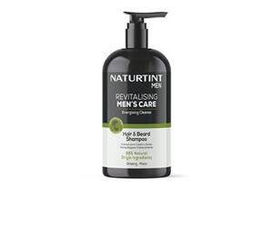 Naturtint Revitalising Men's Care Hair And Beard Shampoo Energizing Cleansing 500ml