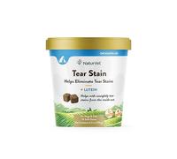 NaturVet - Mancha de lágrimas más luteína - Elimina las antiestéticas manchas de lágrima - Mejorado con extracto de arándano, raíz de malvavisco y raíz de uva de oregón - para perros y gatos - 70 masticables suaves