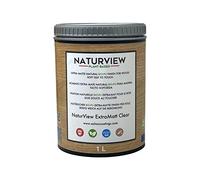 NATURVIEW A12W100 - Barniz Para Madera Poliuretano BIO al Agua. Interior. Tacto Soft-Seda (Extra-Mate, 1L)