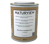 NATURVIEW A12W100 - Barniz Para Madera Poliuretano BIO al Agua. Interior. Tacto Soft-Seda (Extra-Mate, 2,5L)
