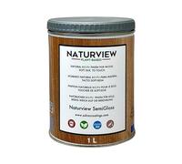NATURVIEW A12W103 - Barniz Para Madera Poliuretano BIO al Agua. Interior. Tacto Soft-Seda. (Semi-Brillo, 1L)