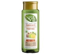NaturVital - Champú Eco Purificante, Certificado Cosmos Natural +98% Ingredientes Naturales, Vegano, con Jengibre y Cítricos de Cultivo Bio Certificado, sin Parabenos, Colorantes ni Siliconas, 300ml