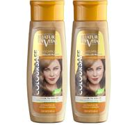 NaturVital - Mascarilla de Pelo ColourSafe, Sin Sulfatos ni Parabenos, para Cabellos Rubios, con Keratina Vegetal, Aporta Brillo y Protege el Color, para Mujeres, 300 ml (Paquete de 2)