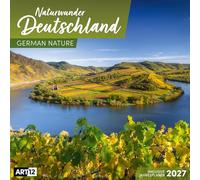 Naturwunder Deutschland Kalender 2027 - 30x30 - Art12: Bildstarker Landschaftskalender im Hochformat (aufgeklappt 30x60 cm) | zum Eintragen