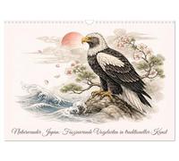Naturwunder Japan: Faszinierende Vogelarten in traditioneller Kunst (Wandkalender 2027 DIN A3 quer), CALVENDO Monatskalender: Ein Jahr voller Anmut: Japans faszinierende Vogelarten