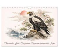 Naturwunder Japan: Faszinierende Vogelarten in traditioneller Kunst (Wandkalender 2027 DIN A4 quer), CALVENDO Monatskalender: Ein Jahr voller Anmut: Japans faszinierende Vogelarten
