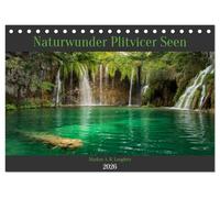 Naturwunder Plitvicer Seen (Tischkalender 2026 DIN A5 quer), CALVENDO Monatskalender: Eine Reise in den Nationalpark Plitvicka Jezera