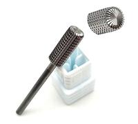 Natury Nails Fresa de Carburo de Tungsteno 5 en 1 para Torno de uñas Manicura, Pedicura, Esmaltes, Uñas Acrílicas y Uñas de Gel. Broca para Torno Azul forma barril (Grano Medio)