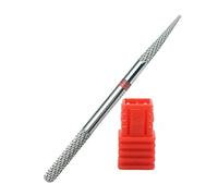 Natury Nails Fresa de Carburo de Tungsteno Doble Punta para Torno de uñas Manicura, Pedicura, Esmaltes, Uñas Acrílicas y Uñas de Gel. Broca para Torno 2 en 1 (Grano Fino)