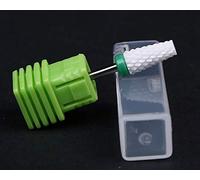 Natury Nails Fresa de Cerámica para Torno de Uñas. Manicura, Pedicura, Esmaltes, Uñas Acrílicas y Uñas de Gel. Forma cono cilíndrico (Grano Grueso)
