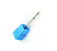 Natury Nails Fresa de Diamante flame para Torno de uñas de 2.3mm Broca Manicura Rusa, Cutícula (Grano Medio)