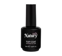 Natury Nails Top Coat brillante 12 FREE Gel Polish UV/LED Esmaltes Semipermanentes 15ml, Cruelty Free y Vegano