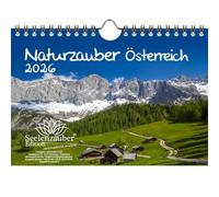 Naturzauber Austria Calendario DIN A5 para 2026 Paisaje Viaje Vacaciones Montañas - Seelenzauber