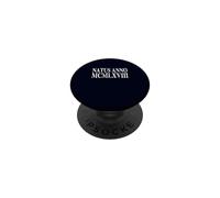 Natus Anno Números Romanos 1968 Fiesta de cumpleaños MCMLXVIII PopSockets PopGrip Adhesivo