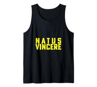 Natus Vincere - Latín para "nacido para ganar" Motivacional Camiseta sin Mangas