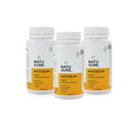 NATUSURE - PACK de 3 Unidades NatuSlim - Extracto de Cactus, Glucomanano, L-carnitina tartrato, Extracto de Té verde y Vitamina C - Captador y Quemagrasas Natural Sin Cafeína - 180 cápsulas