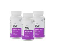 NATUSURE TU SALUD NATURAL NatuCapil - Pack de 3 (180 Cápsulas) - Suplemento con Biotina, Zinc, Hierro, Vitaminas B, C, D, E y Extractos Naturales - Anticaída y Crecimiento de Cabello - Piel y Uñas