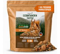 Natuverra Comida Para Ardillas Y Ardillas Siberianas, 1 Kg, Para Todo El Año, Con Nueces En Cáscara, Avellanas Y Semillas