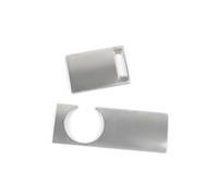 NATWEE Compatible con A6 C6 2009 2010 2011, Accesorios Interiores De Estilo De Coche, Panel De Salida De Aire con Cerradura, Embellecedor De Cubierta Decorativa Aire Acondicionado Molduras(Silver)