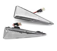 NATWEE Compatible con Megane MK2 2002-2009 para Megane para CC 2003-2010 Indicador Lateral De Flujo Dinámico Luz De Señal De Giro Piezas De Automóvil Luce Intermitente Lateral(White)