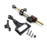 NATWEE Compatible con para Z1000 2003 2004 2005 2006 2007 2008 2009 Amortiguador De Dirección De Aluminio Motocicletas Soporte De Amortiguadores Estabilizadores Amortiguador de Dirección(Silver)