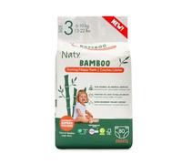 Naty Bamboo - Pañales-braguita de viscosa de bambú - suavidad sedosa, pañales-braguita de origen vegetal, dermatológicamente testados para piel sensible y súper absorbentes (talla 3, 80 unidades)