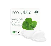 Naty Discos absorbentes de Lactancia Desechables - Almohadillas de Lactancia para Madres Lactantes, Embarazo y el posparto, compostables y de Origen Vegetal (30 Unidades)