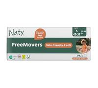 Naty Nappy Pants - Pañales hipoalergénicos y sin químicos, altamente absorbentes y pañales de entrenamiento para niños y niñas (talla 6-96 unidades)