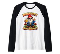 Naughty and I GNOME It Christmas Holiday - Juego de Palabras Divertido para Hombre Camiseta Manga Raglan
