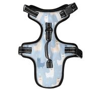 Naughty Animal Llama - Chaleco reflectante azul pastel para perro para entrenamiento de Boston Terrier, chaleco de animales lindos para perros chalecos para perros