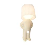 Naughty Boy Desk Light Little Shy Man Home Decoration Creative Lamp Small Night Light Romantic Bedside Table Lamp Funny LED Reading Light Novelty Mood Light Atmosphere Light for Home (White)