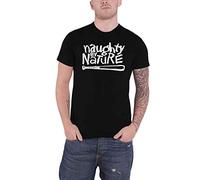 Naughty By Nature - T-Shirt # L Unisex Black # Og Logo