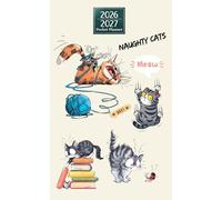 Naughty Cats Pocket Planner 2026-2027: Cute Two-Year with Funny Cat Illustrations | Monthly & Weekly Organizer | 4×6.5 Inches