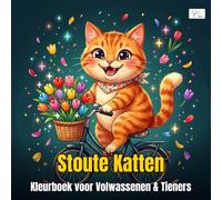 Naughty Cats - Stoute Katten - Kleurboek voor Volwassenen en Tieners: 60 Grappige Kattenpersoonlijkheden om in te Kleuren - Kawaii Stijl met Dikke Lijnen