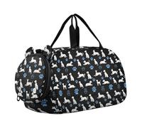 Naughty Dog - Bolsa de lona para niños, con compartimento para zapatos, multifuncional, para viajes, deportes, fitness y entrenamiento, bolsas de viaje para hombre