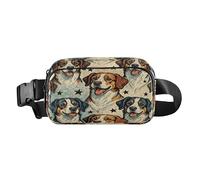 Naughty Dog - Riñonera para correr para mujeres y hombres, pequeña con correa ajustable para entrenamiento, correr, senderismo, bolsas de cintura para mujer