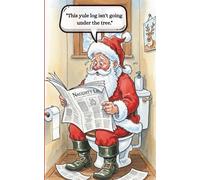 Naughty List Notebook - Santa's Christmas Yule Log: 5x8 120 lined pages holiday notebook suitable for Christmas gift, Secret Santa, Office party, or white elephant. Stocking watermark on every page.