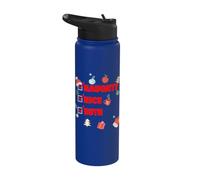 Naughty Nice Ruth Funny Christmas Ruth Nombre Stainless Steel Insulated Water Bottle