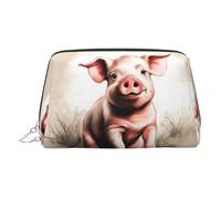 Naughty Pig Baby 1 - Bolsa organizadora de artículos de aseo de piel, bolsa de maquillaje para mujer, Silver, Talla única, Neceser