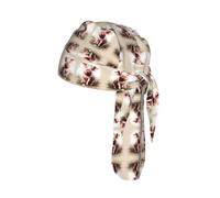 Naughty Pig Baby 1 - Gorro de ciclismo con diseño de calavera, absorbe la humedad, para debajo del casco, con lazo en la espalda, gorro moderno de 56 a 61 cm