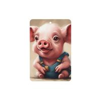 Naughty Pig Baby - Ambientador para coche, 10 unidades, hojas perfumadas para colgar