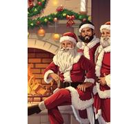 Naughty Santa Notebook: Funny Christmas Journal with Sexy Santas by the Fireplace | Holiday Gift for Adults: A cute and cheeky lined notebook for ... down festive thoughts, wishes, and plans.