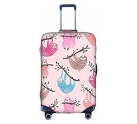 Naughty Sloth Baby - Funda elástica para maleta, funda protectora para equipaje, lavable y antiarañazos, Blanco, XL