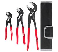 NAUKII Juego de alicates para bomba de agua, 3 unidades, 180 mm/250 mm/300 mm, juego de alicates para bombas, resistentes y duraderas, juego de pinzas para tuberías de agua