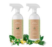 Naukua Pack Jabón Potásico más Aceite de Neem Ecológico 100% Natural - Mejora y activa las defensas naturales de las plantas de interior y exterior - Actúa de manera rápida y eficaz - 1l cada uno