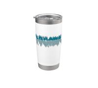 Náuseas Divertidas Dos Color Azul Vaso térmico de acero inoxidable de doble pared