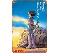 Nausicaa Of The Valley Of The Wind Poster 2 8 x 12 pulgadas - Cartel de metal retro vintage para el hogar, bar, pub, garaje, decoración de películas