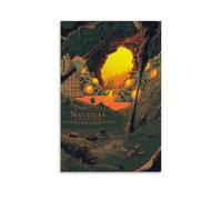 Nausicaä of The Valley of The Wind Anime Poster Pintura Decorativa Lienzo Arte de Pared Salón Póster Dormitorio Pintura, Arte de Pared Impresión de Imagen Moderna Decoración de Habitación Familiar 24