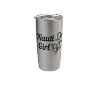 Nauti Girl Funny Nautical Vaso térmico de acero inoxidable de doble pared