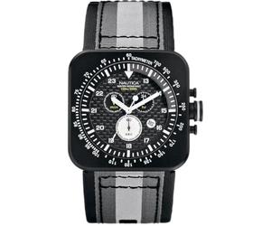 Nautica A21500G - Reloj cronógrafo de acero inoxidable PVD negro